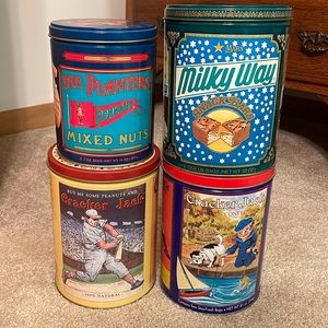 Vintage Food Tins (bundled set of 4)